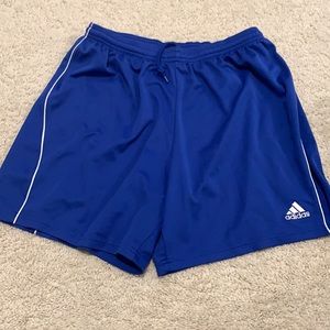 Royal Blue Adidas soccer style shorts